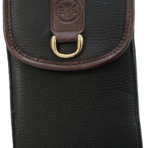 Vintage Huntington Ridge Wallet Faux Leather Clutch Small Compact Black Brown